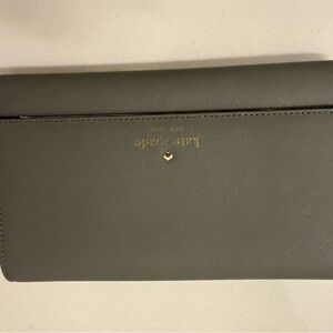 Kate Spade Olive Leather Wristlet